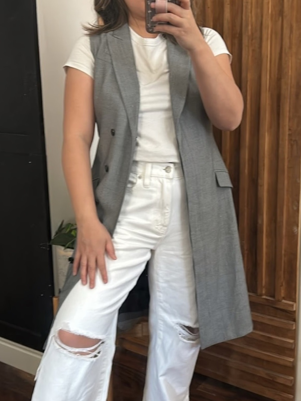 Banana Republic Oversized Women's Sleeveless Blazer/ Blazer Dress
